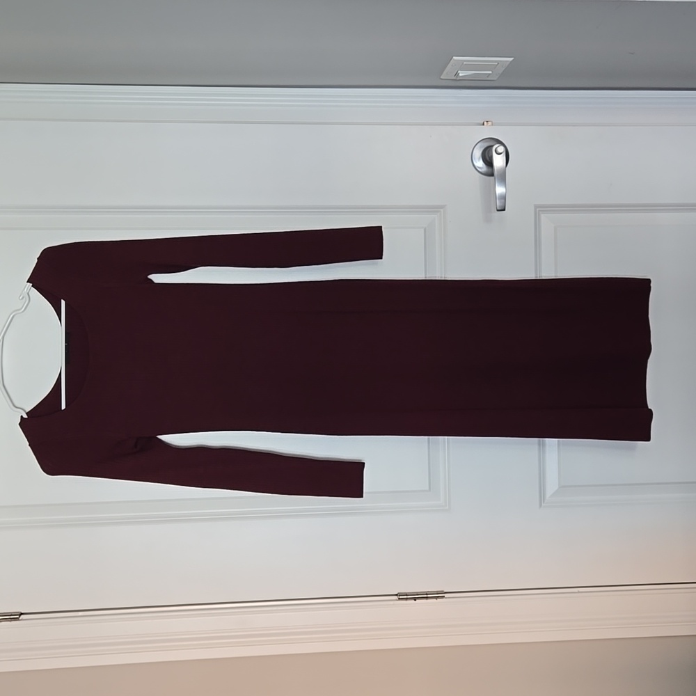 Long sleeves ribbed dress